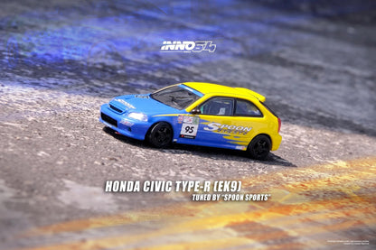 Inno64 1:64 Honda Civic Type R EK9 Tuned by Spoon Sports