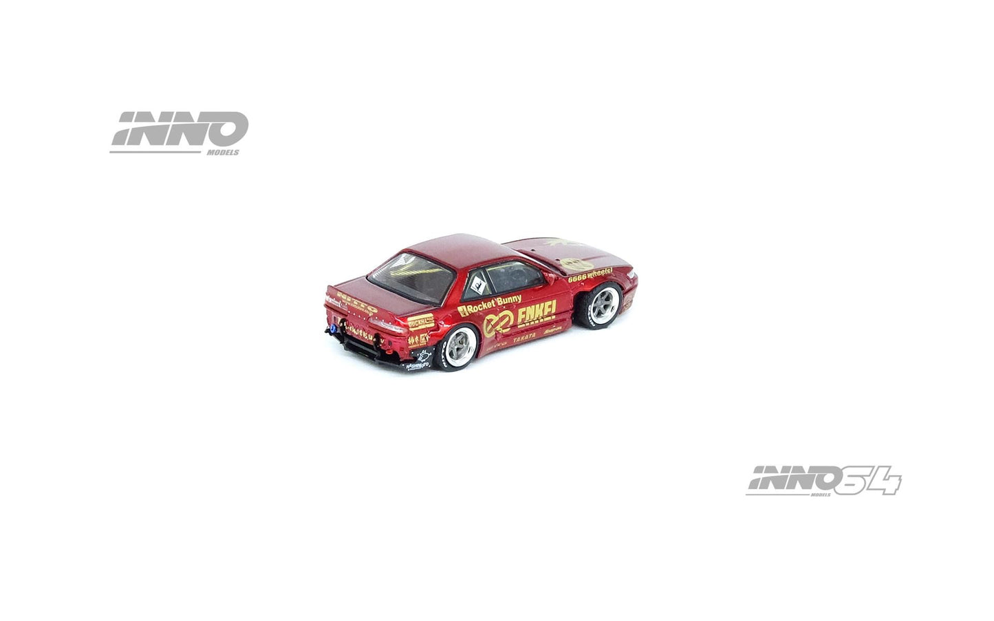 Inno64 1:64 Nissan Silvia S13 V2 Pandem Rocket Bunny Red Metallic