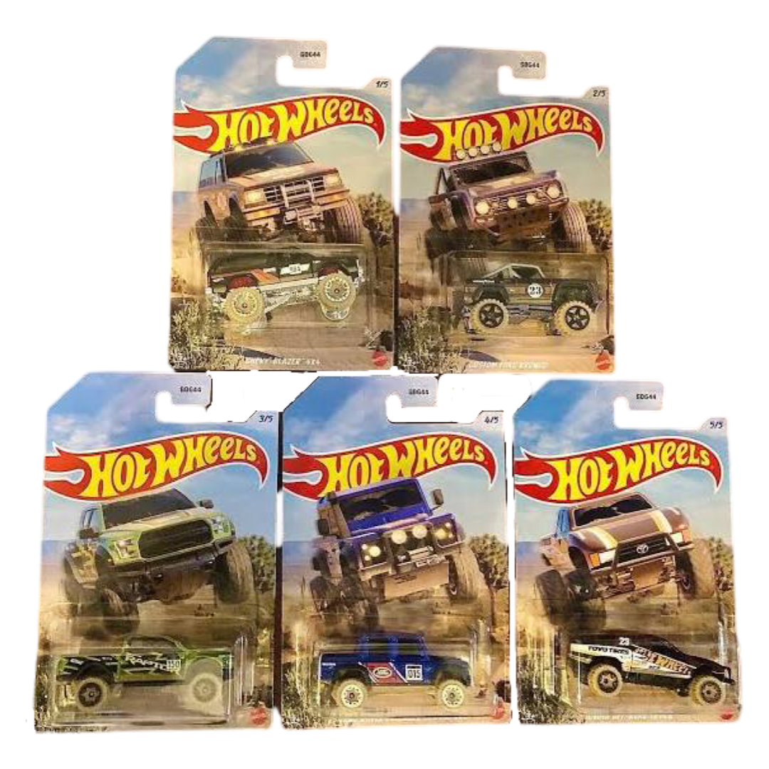 Hot Wheels 1:64 2023 Theme Series - Off Road Trucks Set Of 5