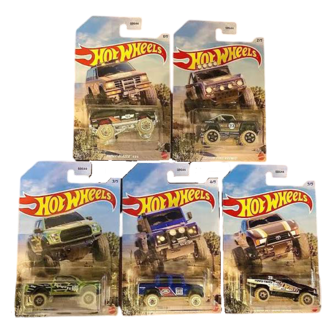 Hot Wheels 1:64 2023 Theme Series - Off Road Trucks Set Of 5 
