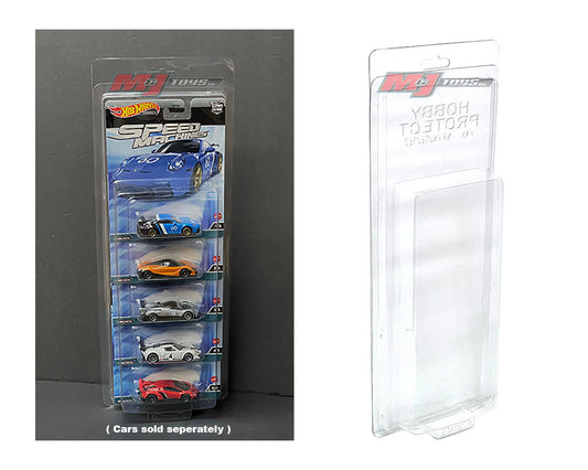 Hobby Protector 1:64 Plastic Protector For Hot Wheels Premium 5 Cars Sets - 10 pack