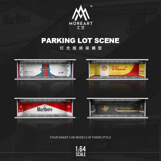 MoreArt 1:64 Parking Lot Scene With Lights - Assorted Styles