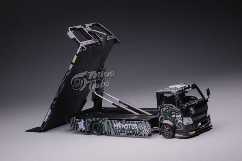 Micro Turbo 1:64 Hino Monster Flatbed Tow Truck