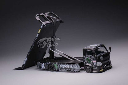 Micro Turbo 1:64 Hino Monster Flatbed Tow Truck