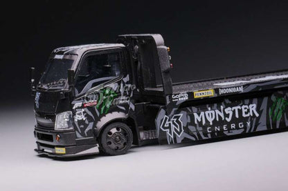 Micro Turbo 1:64 Hino Monster Flatbed Tow Truck