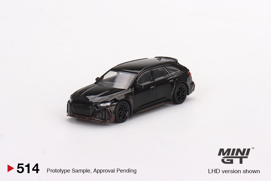 MiniGT 1:64 Audi RS6 Johann ABT Signature Edition Black - MiJo Exclusive #514