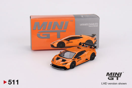 MiniGT 1:64 Lamborghini Huracán STO Arancio Borealis - MiJo Exclusive #511