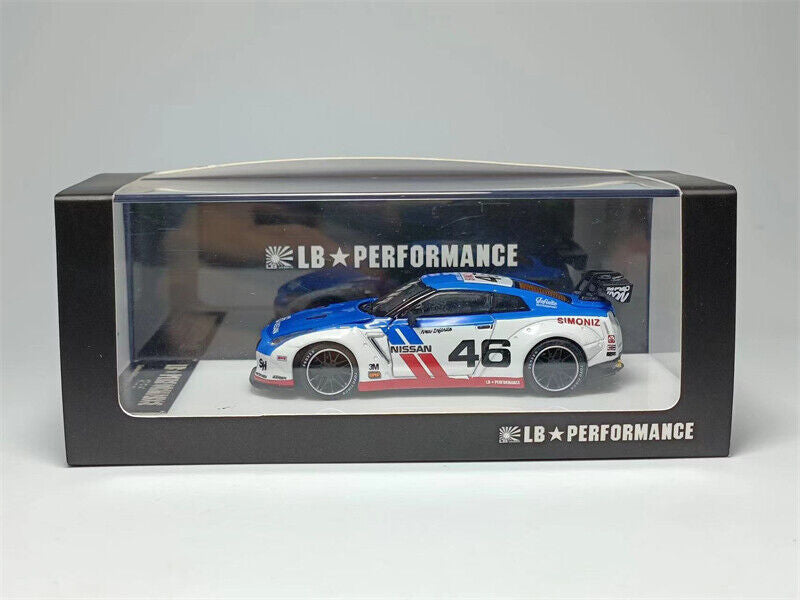 Old Time Model 1:64 LBWK Nissan GT-R R35 BRE46 - Opening Compartments
