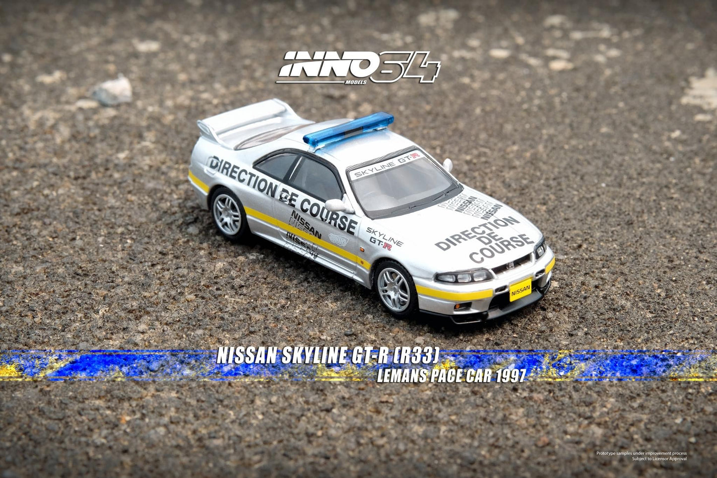 Inno64 1:64 Nissan Skyline GT-R (R33) - 24 Hour Le Mans 1997 Official Pace Car