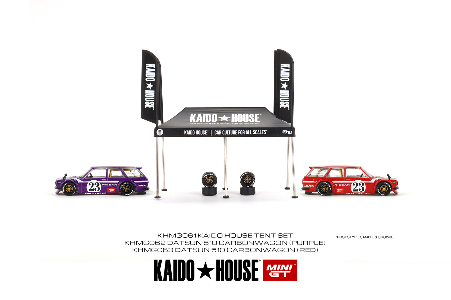 MiniGT X Kaido House 1:64 Kaido House Tent V1 - Black