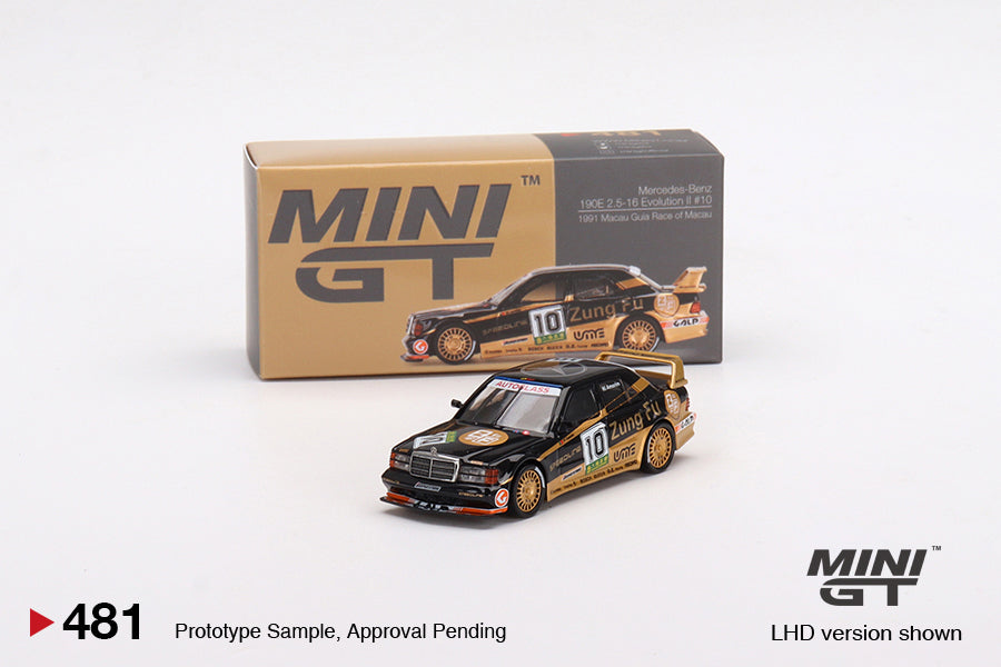 MiniGT 1:64 Mercedes-Benz 190E 2.5-16 Evolution II 1991 Macau Guia Race of Macau AMG/Zung Fu - 3 Car Set MGTS0003