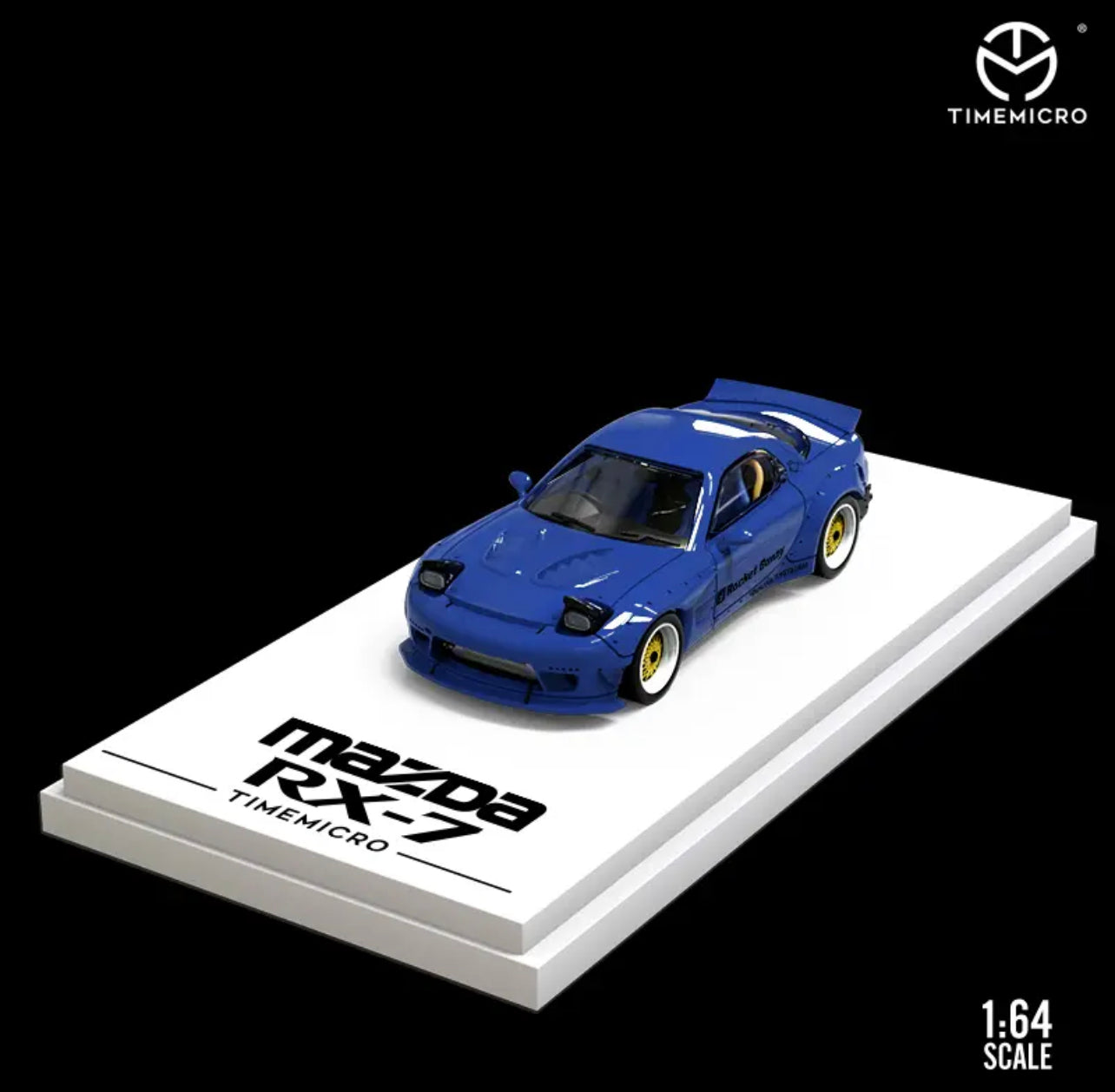 Time Micro 1:64 Mazda RX7 FD Pandem Rocket Bunny With Figure - Royal B ...