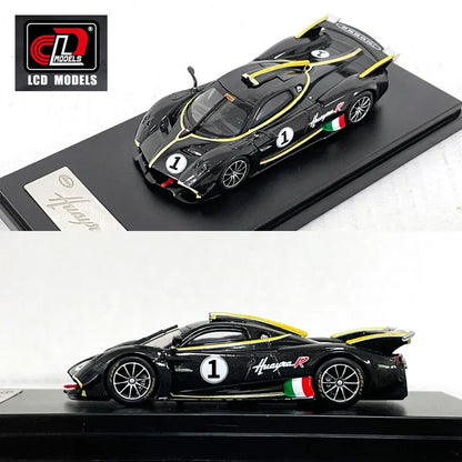 LCD Models 1:64 Pagani Huayra R - #1 Black Carbon