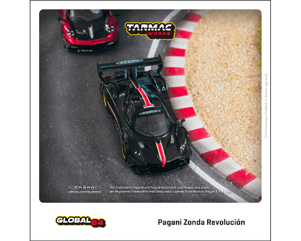 Tarmac Works 1:64 Pagani Zonda Revolución Nero Oro – Global64