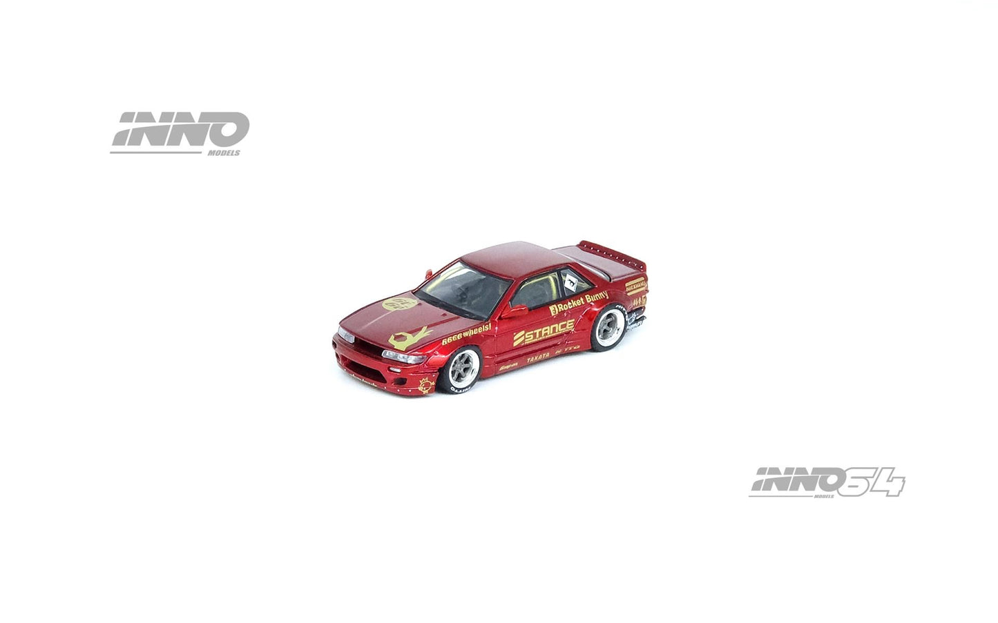 Inno64 1:64 Nissan Silvia S13 V2 Pandem Rocket Bunny Red Metallic