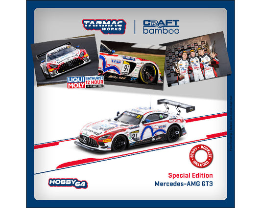 Tarmac Works 1:64 Mercedes-AMG GT3 Bathurst 12 Hour 2022 Craft-Bamboo Racing M. Engel / D. Juncadella / K. Tse – Hobby64