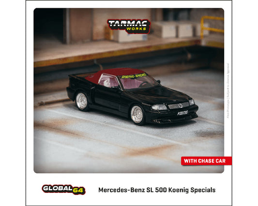 Tarmac Works 1:64 Mercedes-Benz SL 500 Koenig Specials (Black) – Global64