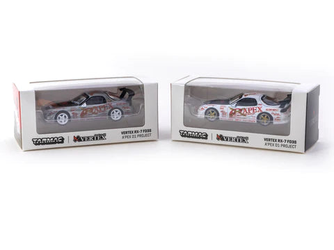 Tarmac Works 1:64 Mazda RX-7 FD3S Vertex Apex - Global64 *CHASE*