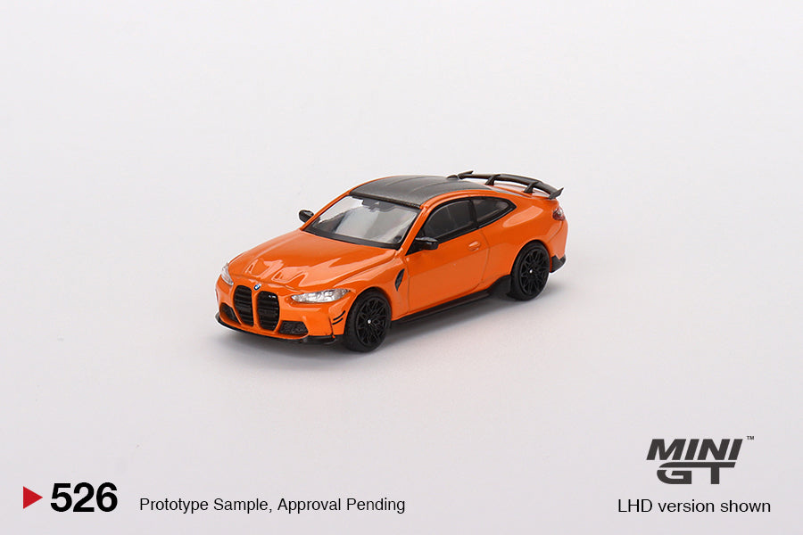 MiniGT 1:64 BMW M4 M-Performance (G82) – Fire Orange – MiJo Exclusive #526