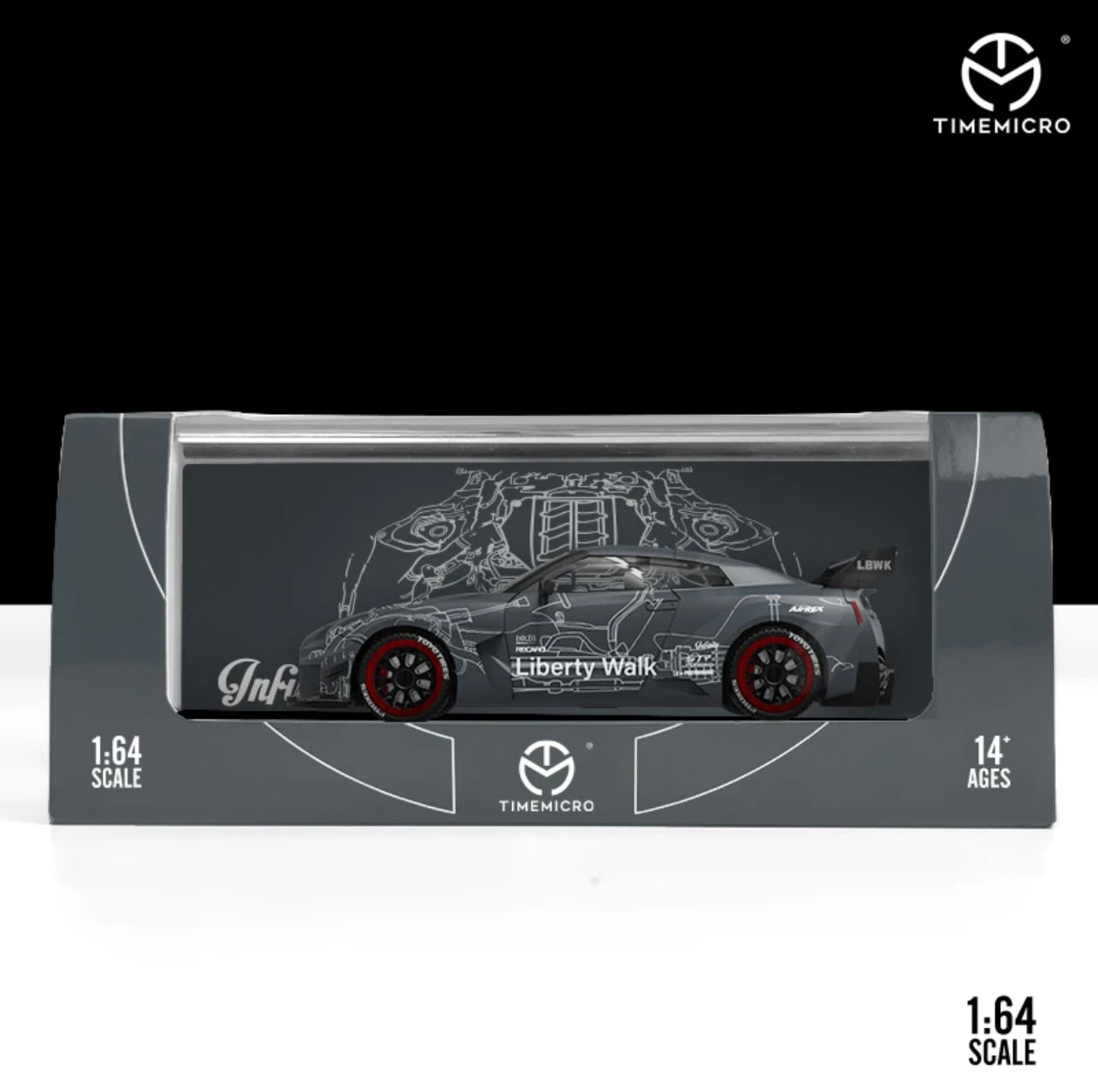 Time Micro 1:64 LBWK Nissan GTR R35 LB 3.0 With Figure