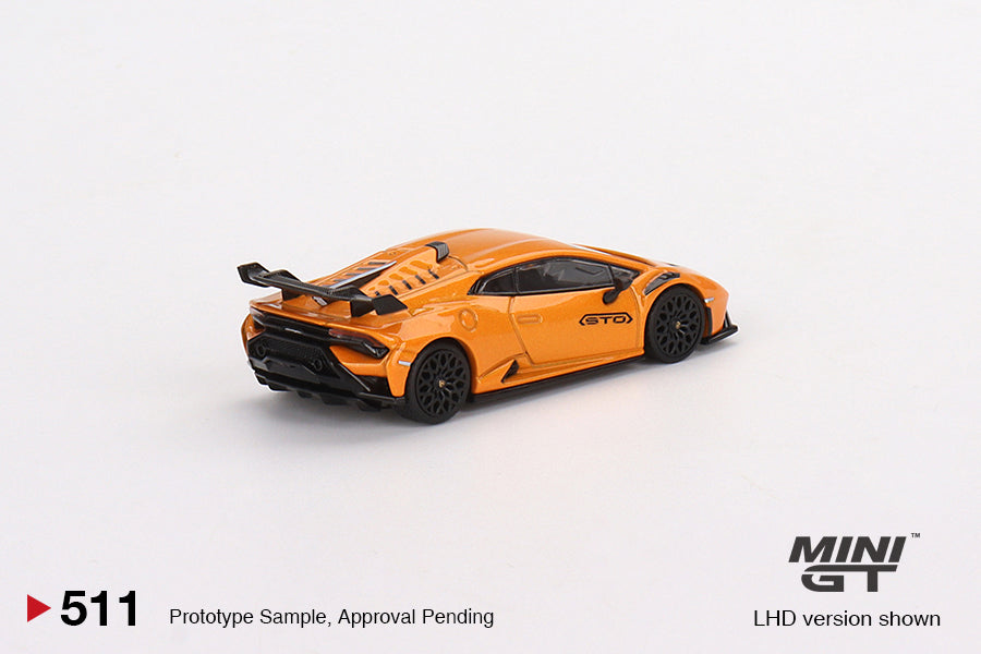 MiniGT 1:64 Lamborghini Huracán STO Arancio Borealis - MiJo Exclusive #511