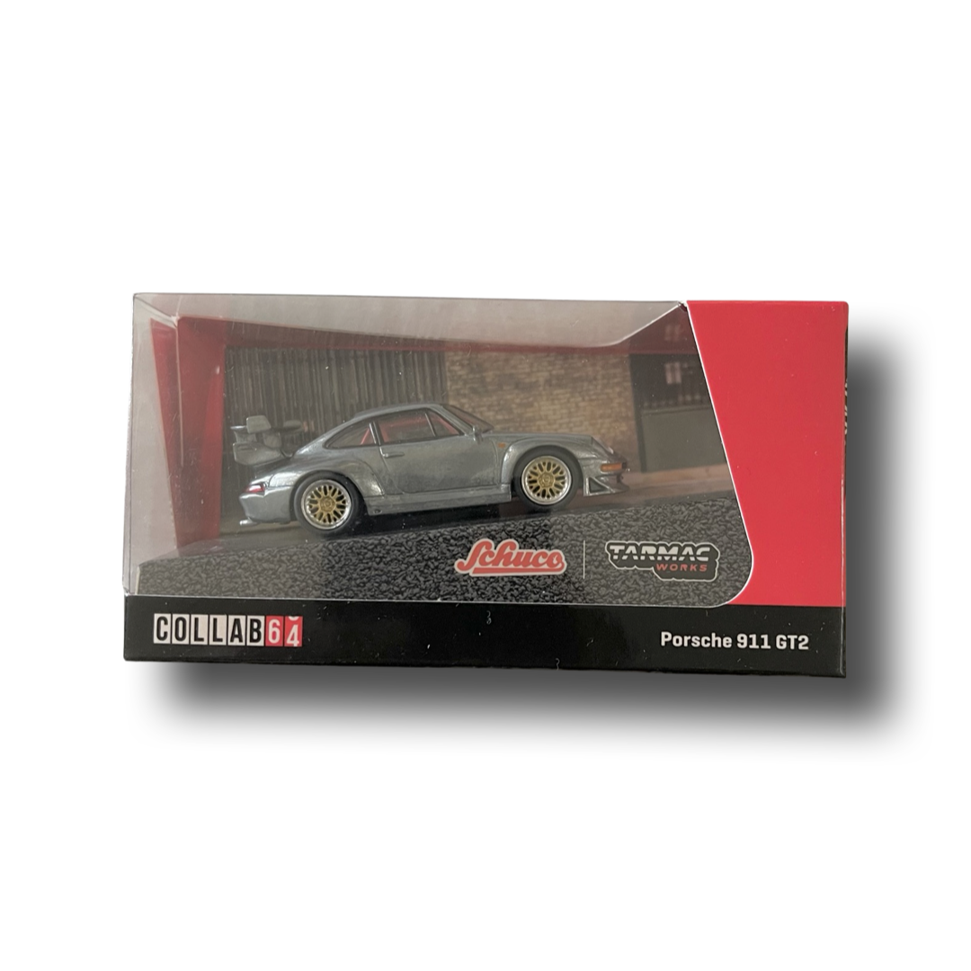 Tarmac Works X Schuco 1:64 Porsche 911 (993) GT-2 Red *CHASE*