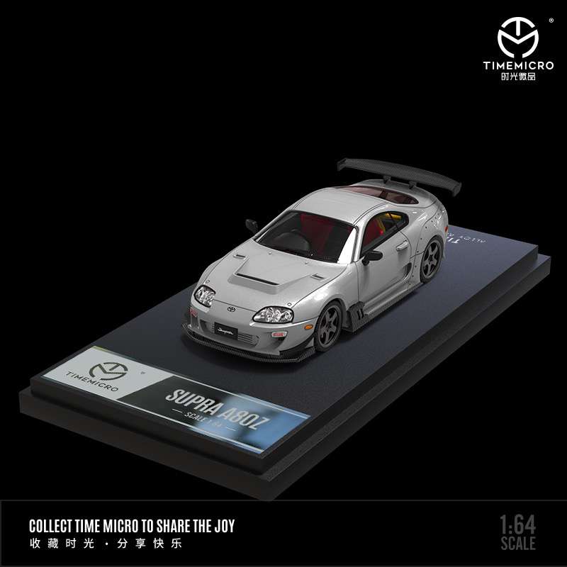 Time Micro 1:64 Toyota Supra A80Z Red Or Silver - 4 Styles