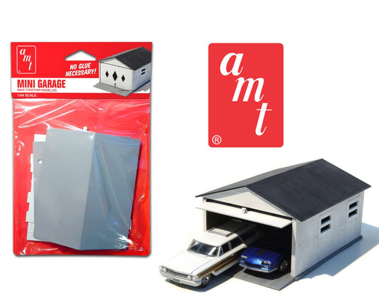 AMT Model Kit 1:64 Mini 2 Car Garage ( Cars not included )