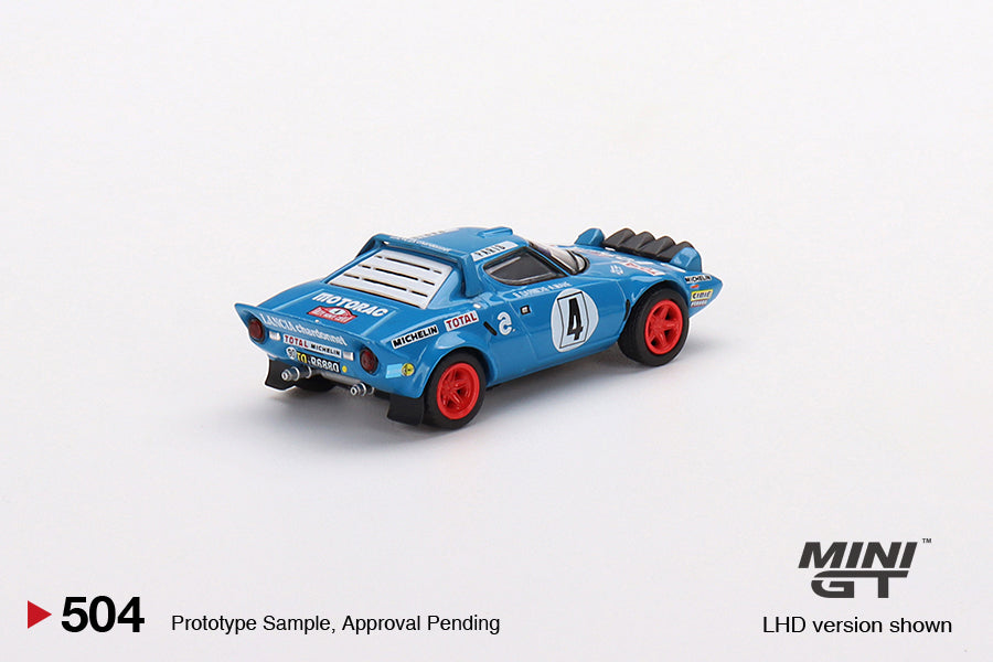 MiniGT 1:64 Lancia Stratos HF 1979 Rally MonteCarlo Winner #4 - MiJo Exclusive #504