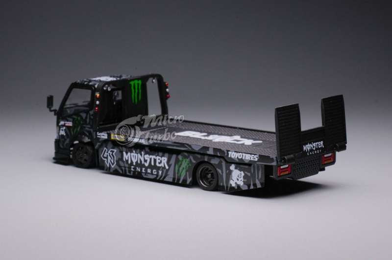 Micro Turbo 1:64 Hino Monster Flatbed Tow Truck