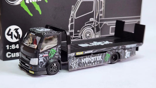 Micro Turbo 1:64 Hino Monster Flatbed Tow Truck