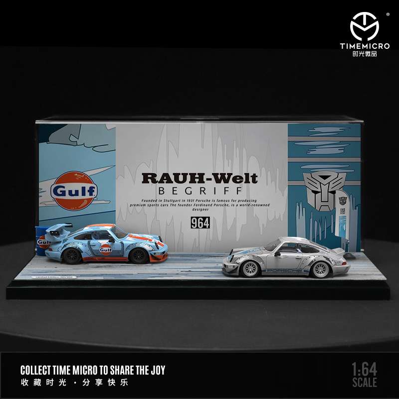 Time Micro 1:64 RWB 964 Gulf / Grey