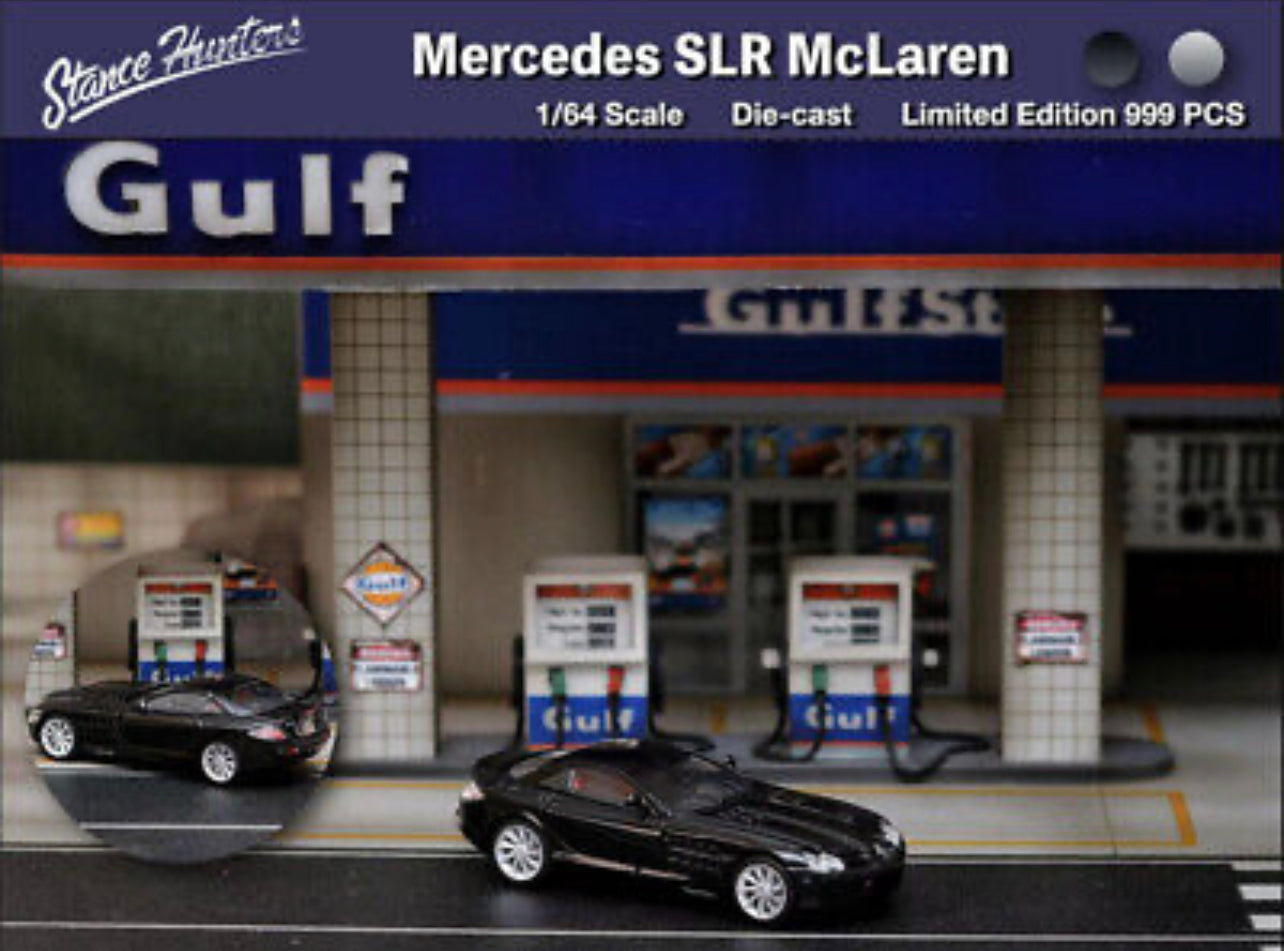 Stance Hunters 1:64 Mercedes McLaren SLR Black With Removable Engine Bonnet