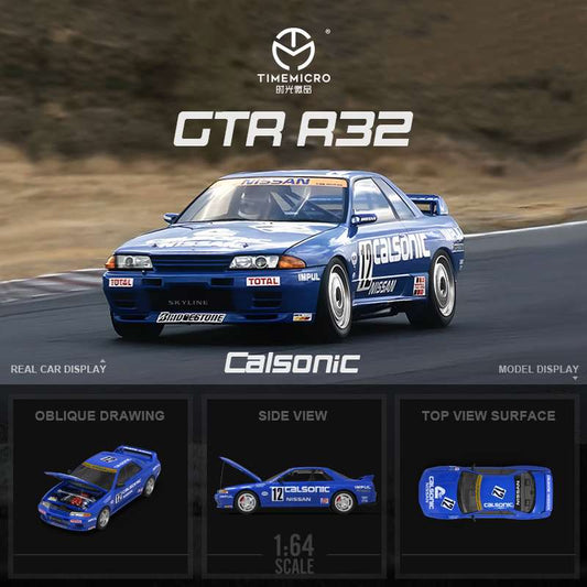 Time Micro 1:64 Nissan Skyline GT-R R32 - Calsonic