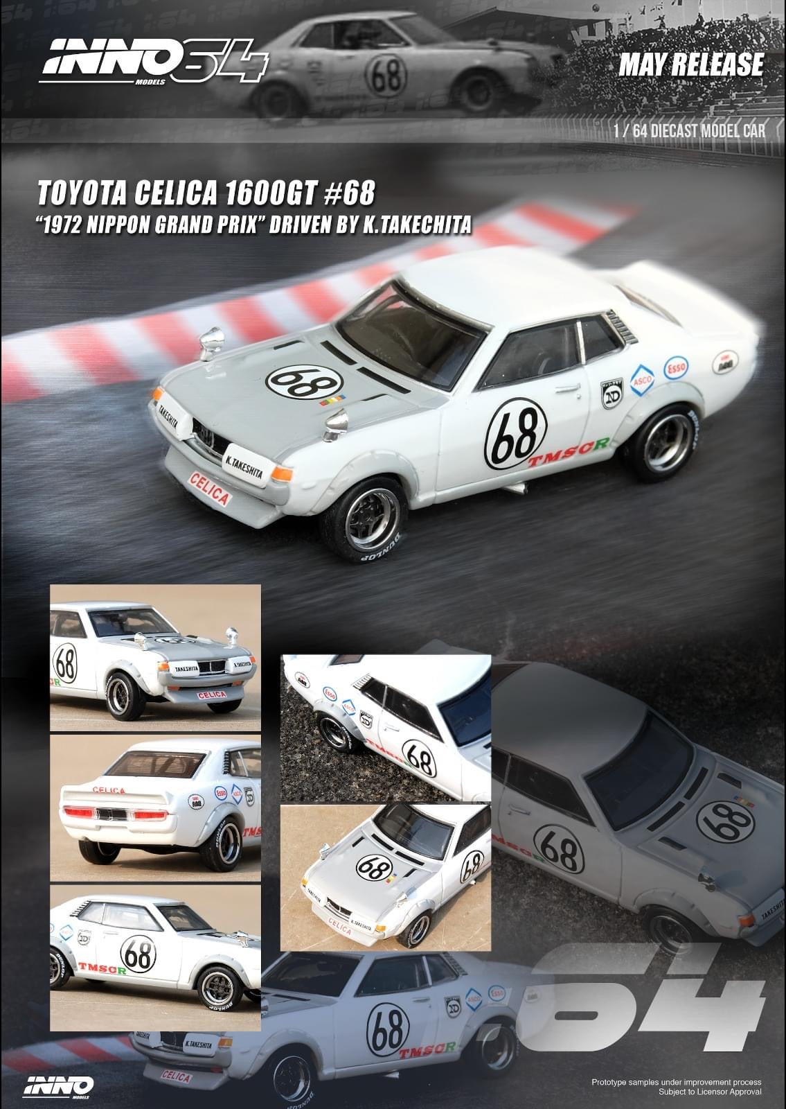 Inno64 1:64 Toyota Celica 1600GT - Collectors Box Set 2pcs