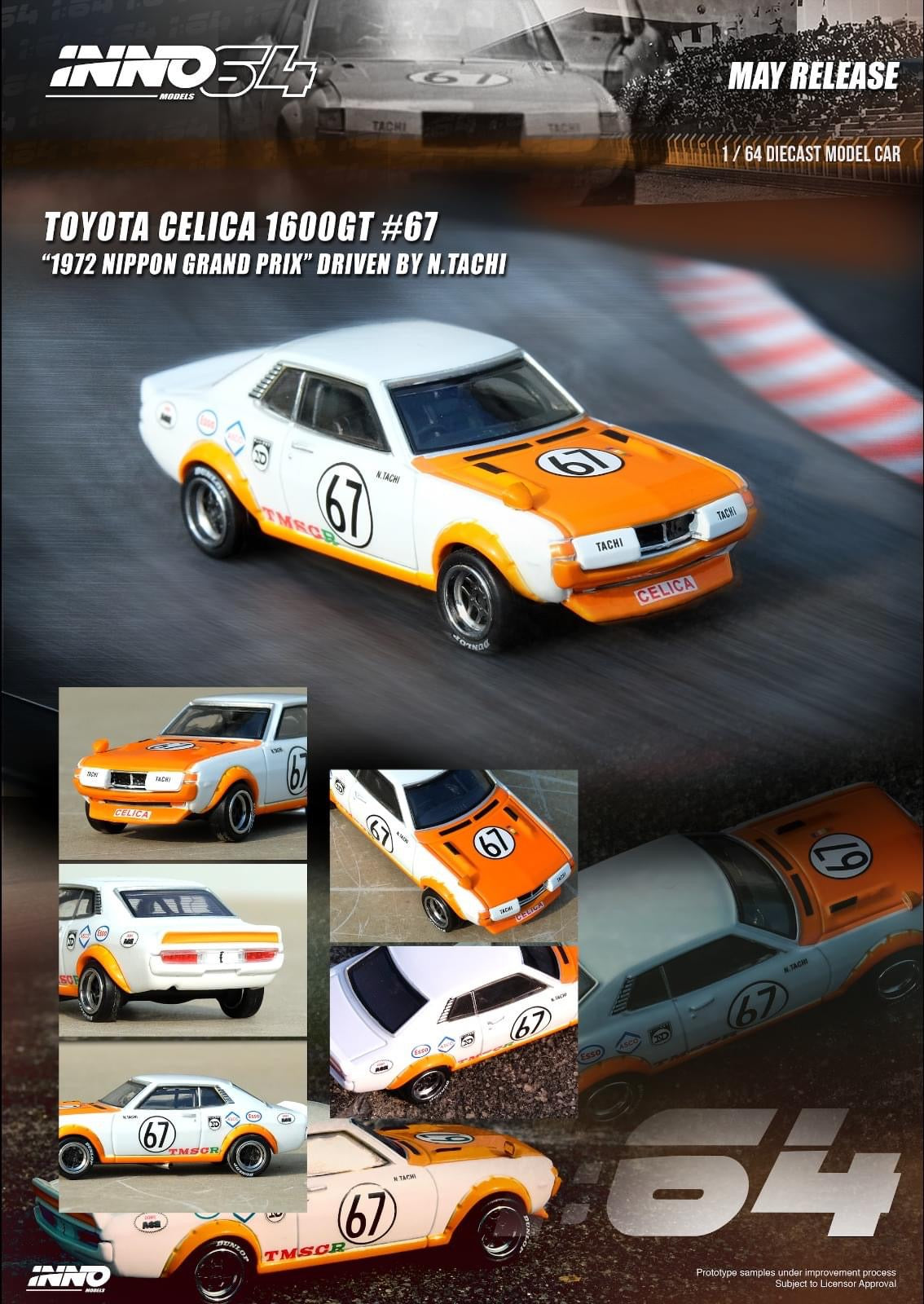 Inno64 1:64 Toyota Celica 1600GT - Collectors Box Set 2pcs