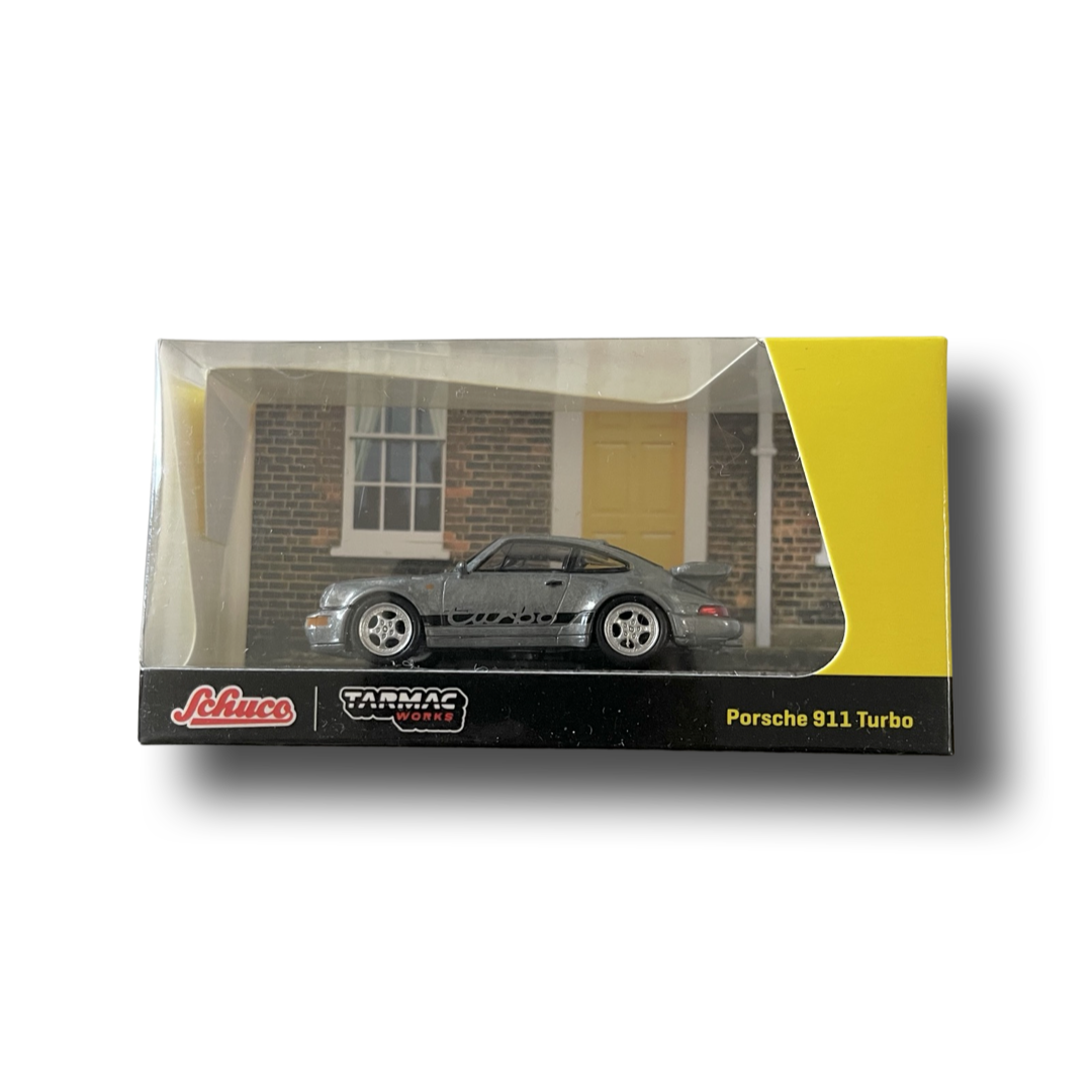 Tarmac Works X Schuco 1:64 Porsche 911 Turbo Yellow *CHASE*