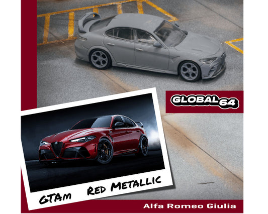 Tarmac Works 1:64 Alfa Romeo Giulia GTAm Red Metallic New Tooling