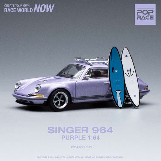 Pop Race 1:64 Singer 964 - Purple