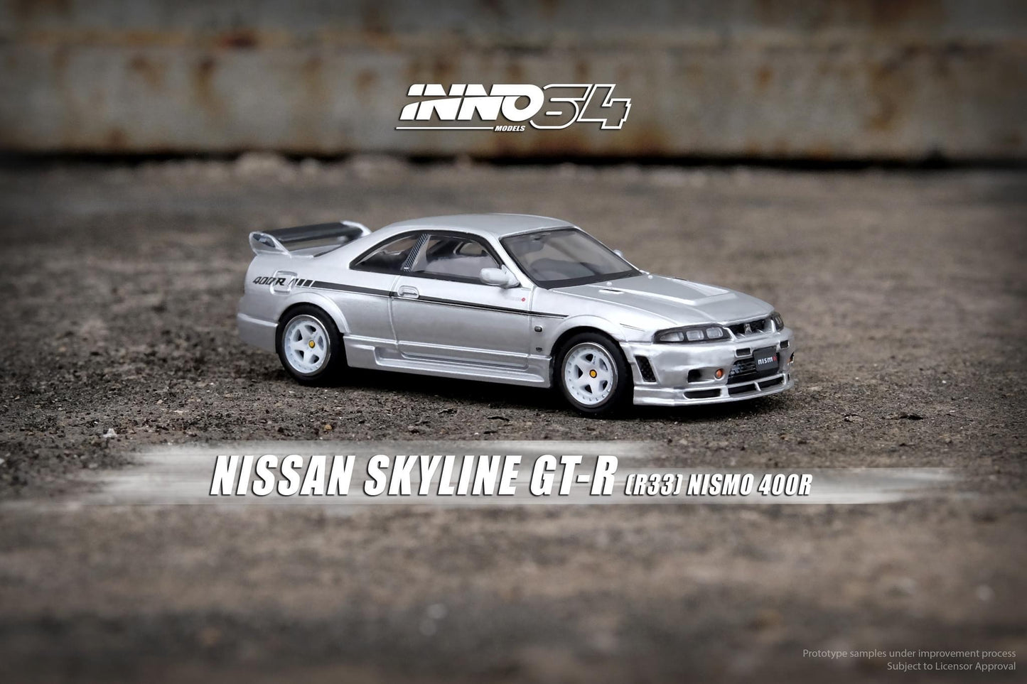 Inno64 1:64 Nissan Skyline GT-R (R33) Nismo 400R - Silver