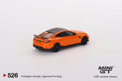 MiniGT 1:64 BMW M4 M-Performance (G82) – Fire Orange – MiJo Exclusive #526