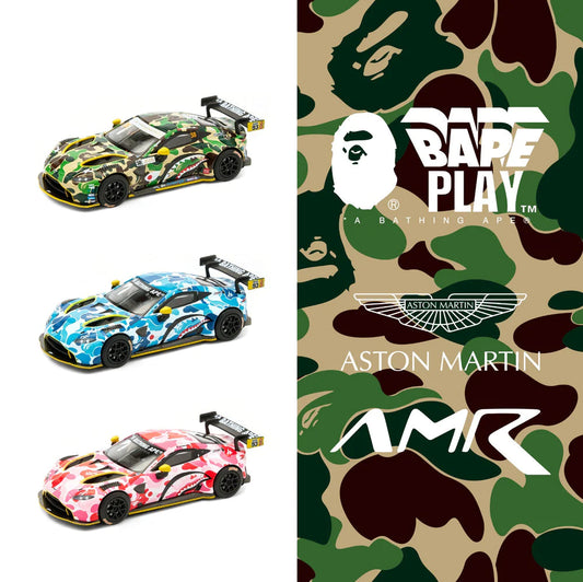 Pop Race X Bape® 1:64 Aston Martin GT3 Set Of 3