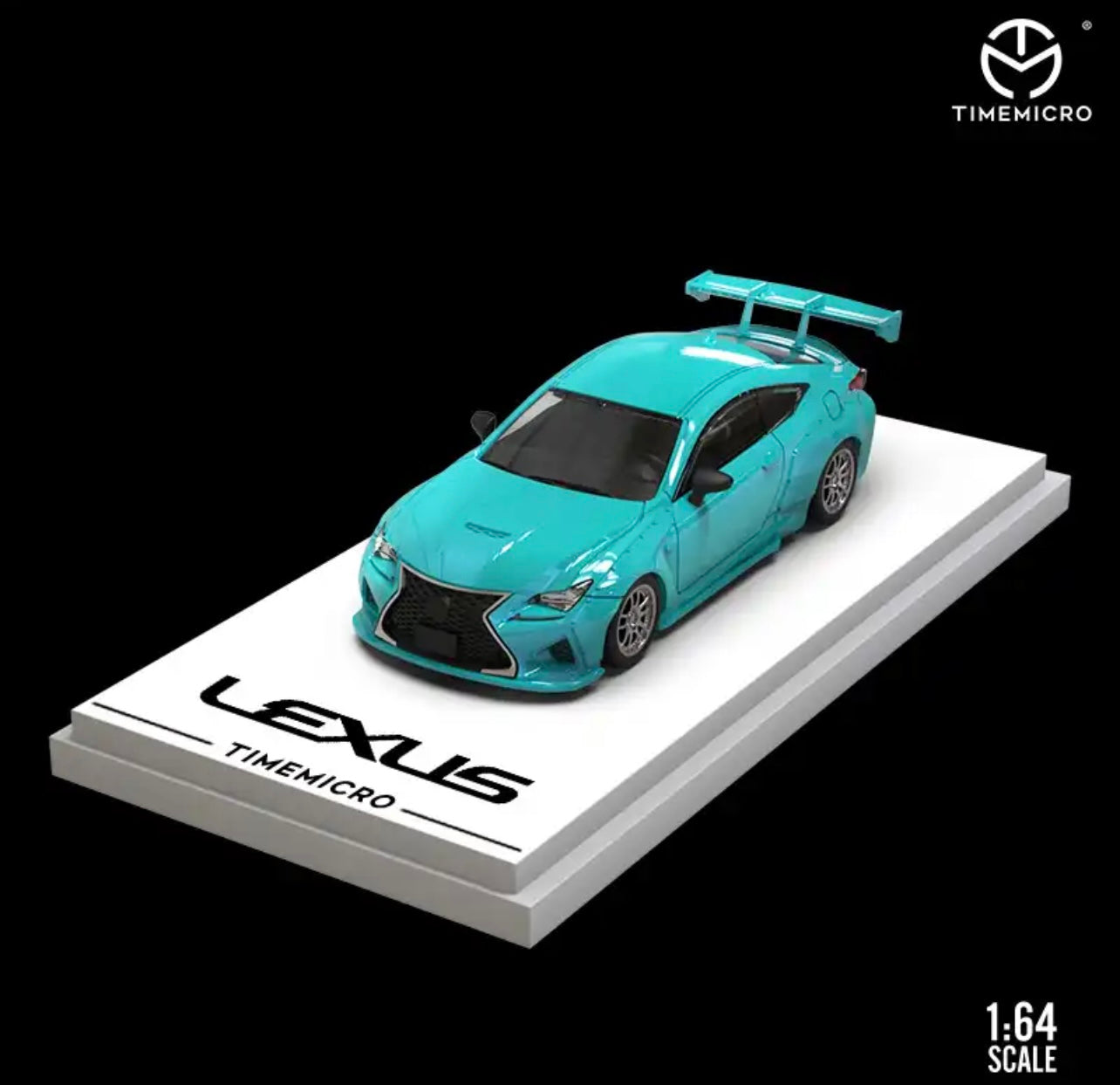 Time Micro 1:64 Pandem Lexus RCF Wide Body SportsCar Light Blue