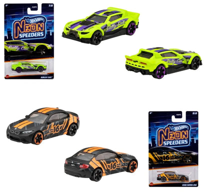 Hot Wheels 1:64 2023 Theme Series - Neon Speeders Set Of 8