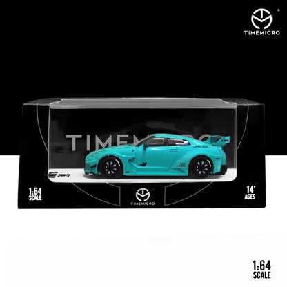 Time Micro 1:64 Nissan GTR LBWK - Blue