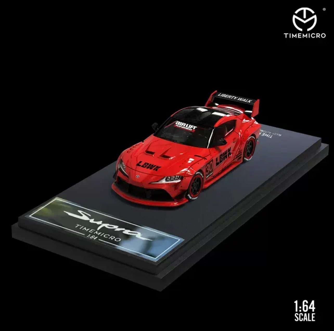 Time Micro 1:64 LBWK Toyota Supra Red