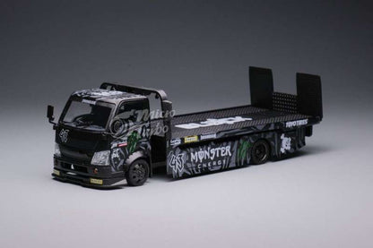 Micro Turbo 1:64 Hino Monster Flatbed Tow Truck