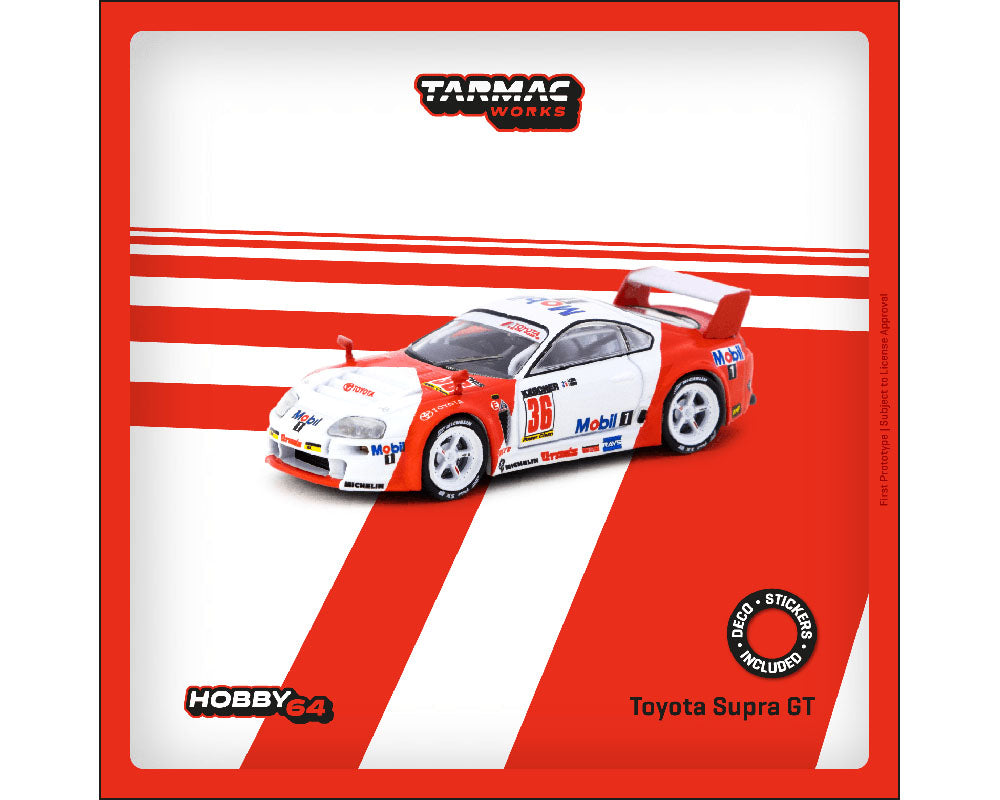 Tarmac Works 1:64 Toyota Supra GT BPR Zhuhai 1995 J. J. Lehto / Y. Dalmas #36