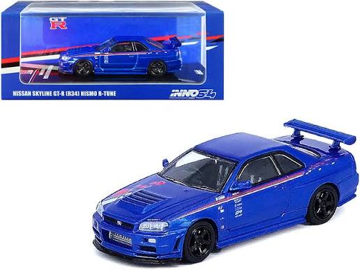 Inno64 1:64 Nissan Skyline GT-R (R34) Nismo R-Tune - Blue