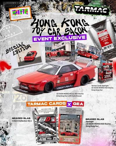 Tarmac Works 1:64 2026 Hong Kong Toy Car Salon Exclusive Liberty Walk LB-Works Taxi - Red